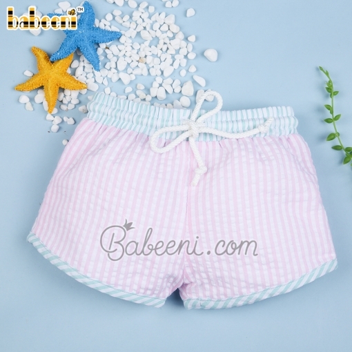 Boy mint waist plain trunks - BB2442