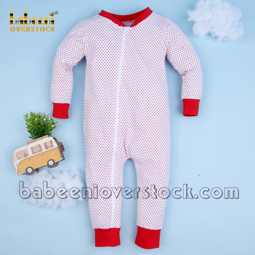 Red polka dot boy bubble - BB2421