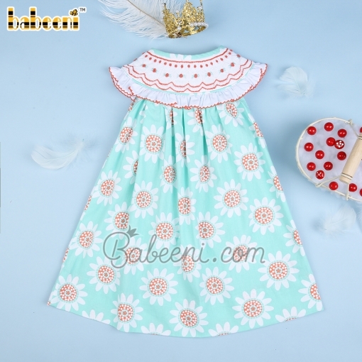 Flower Geometric Bishop Dress - BB2430C