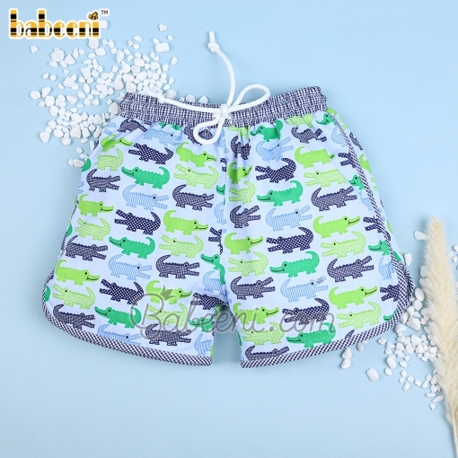 alligator printed boy trunks - BB2452