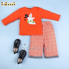 Lovely boy Boo appliqued set - BB2122 lovely-boy-boo-appliqued-set