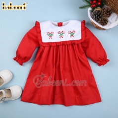 Candy cane hand embroidery baby dress - BB2625 candy-cane-hand-embroidery-baby-dress---bb2625