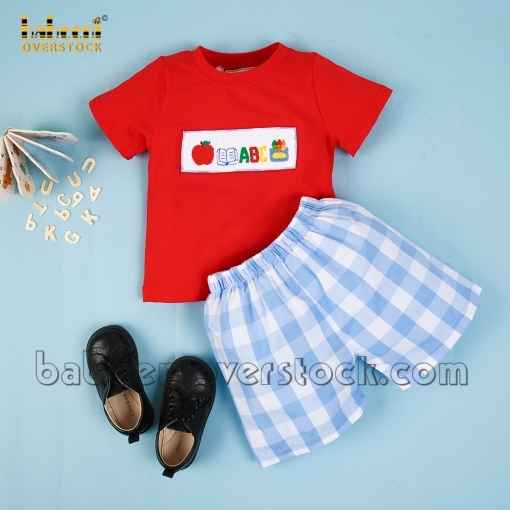 Adorable school boy short set - BB2168