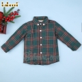 vintage-boy-shirt-green-flannel-plaid-bb2219