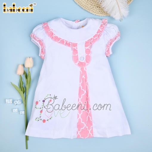 Exqusite hand-embroidered A-line dress - BB1708C