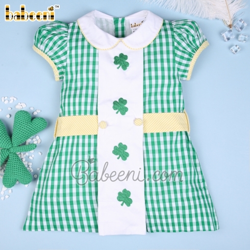 Lovely clover girl embroidery dress - BB1482B