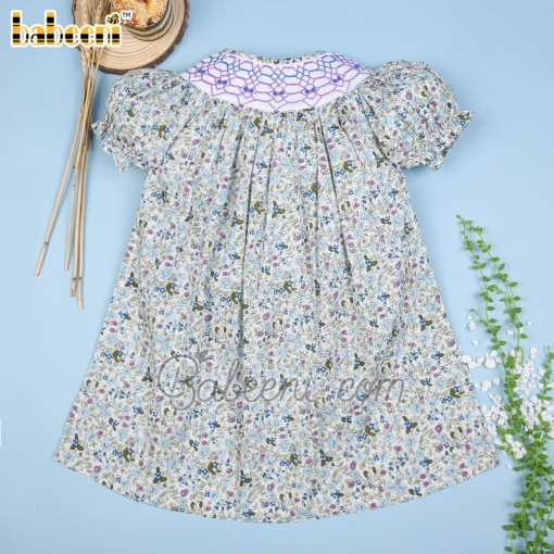 Beautiful smocked flower dress - BB1192A