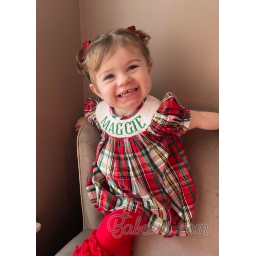 Lovely smocked Christmas dress