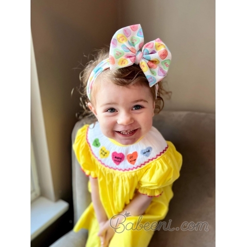 Heart smocked dress 