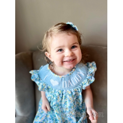 I love Daddy smocked dress