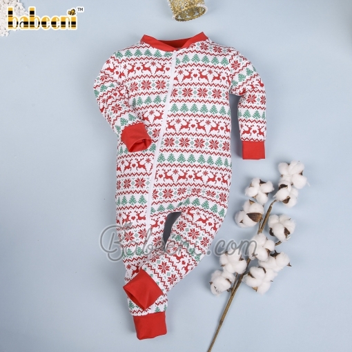 Christmas Nordic printed boy longall– BB2721