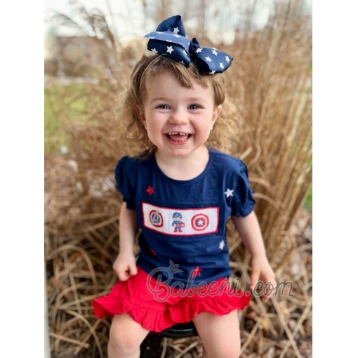 4th of July smocked set