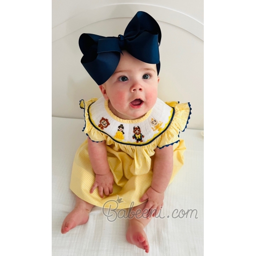 Beauty & Beast smocked bubble