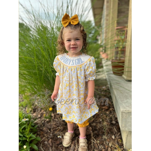 Daddy Girl hand smocked dress