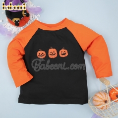 Pumpkin French knot embroidery boy t-shirt – BB2949 pumpkin-french-knot-embroidery-boy-t-shirt-–-bb2949