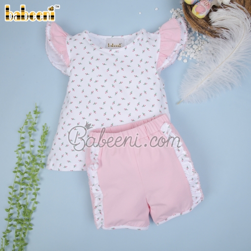 Tiny rose printed baby 2 pcs set – BB2986