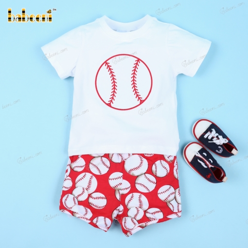 2 Pieces Baseball Theme For Boy - BB3128