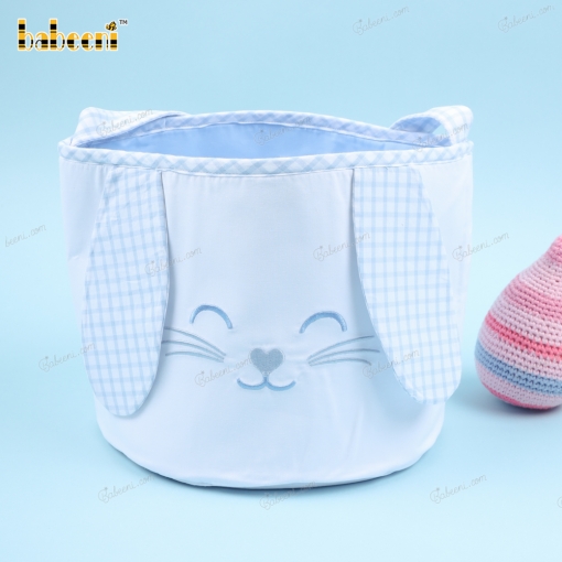 Smiling Big Ears Bunny Blue Cute Egg Bag - BB3138