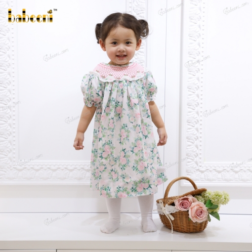 Geometric flower baby dress - BB2182