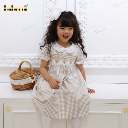 Geometric Caroline Pattern Dress For Girl - BB3142