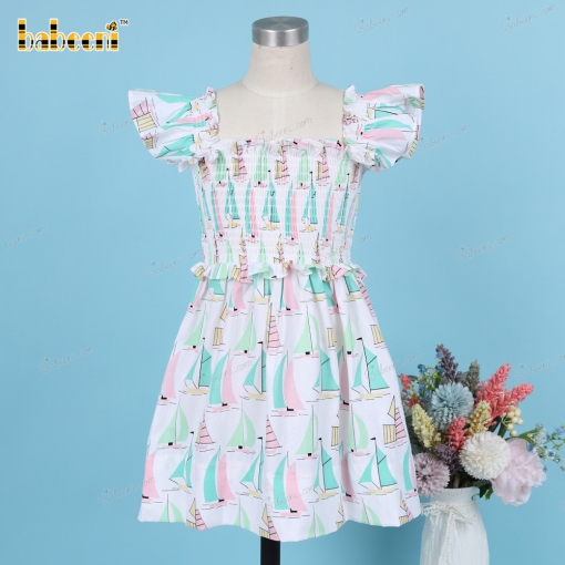 Shirred Boat Pattern For Girl - BB3208