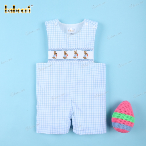 Smocked Shortage Easter Rabbit For Boy - BB3212