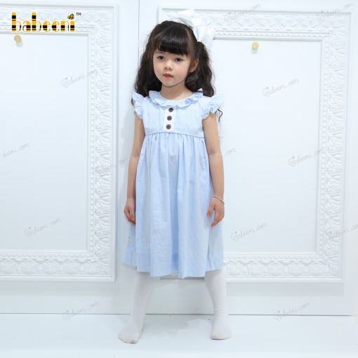 Plain Dress Blue coconut buttons – BB2544C