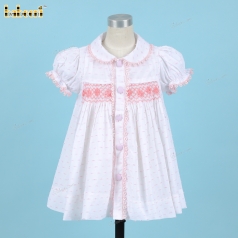 pink-swiss-dot-geometric-smocked-baby-dress---bb3100