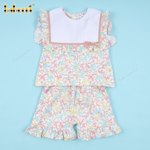 Girl Yellow Floral 2-piece Set - BB3370