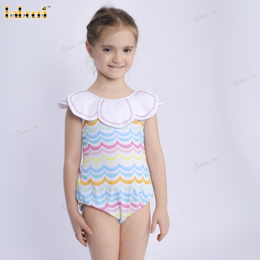 1-pieces Swimwear For Girl Spring-Summer prints hand embroidery - BB3508