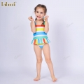 1-pieces-swimwear-for-girl spring-summer-with-colorful-lines pattern-and-back-strap---bb3523