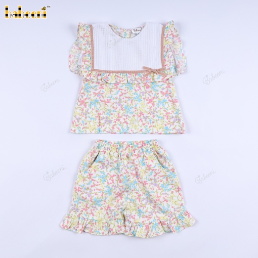 Girl Yellow Floral 2-piece Set - BB3370A