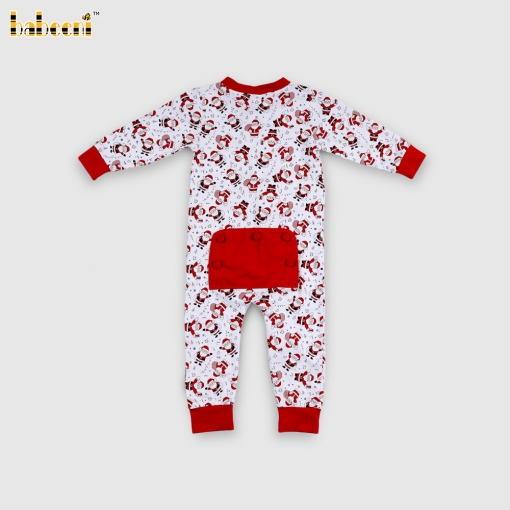 Christmas Baby Jumpsuit with Santa Claus Pattern– BB3581