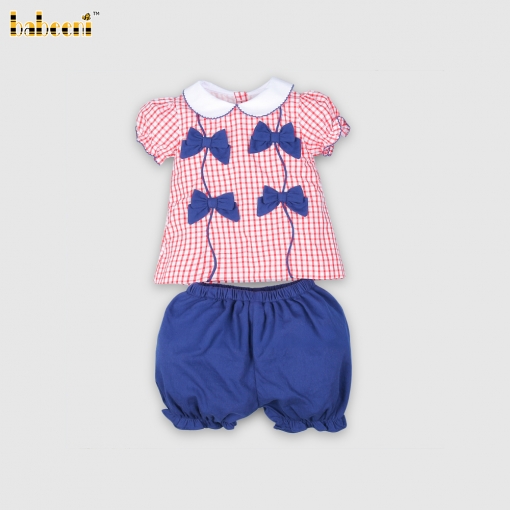Fancy bow baby girl set – BB2834