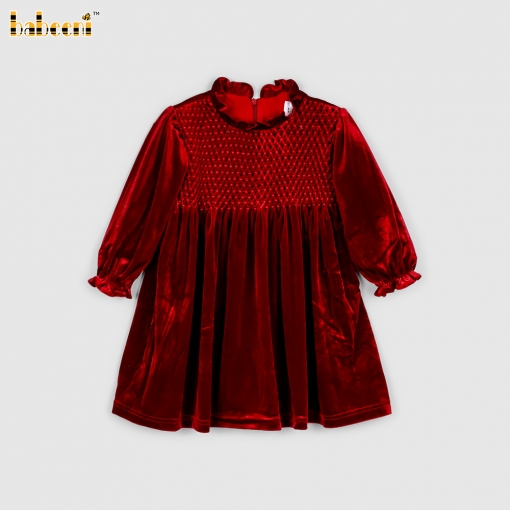 Geometric Honey Comb In Red For Girl - BB3280A