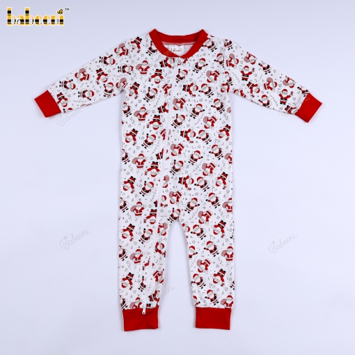 Christmas Baby Jumpsuit with Santa Claus Pattern– BB3581