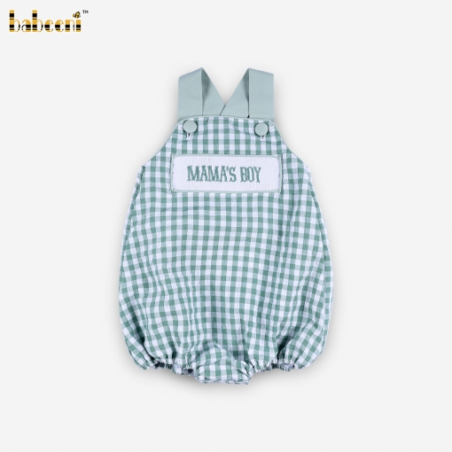 Mama’s Boy Gingham Bubble - BB3611