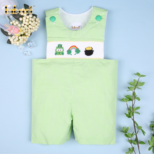 St Patrick smocked boy shortall - BB1379