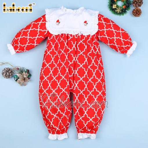 Christmas Santa Claus hand embroidery long bubble - BB1450C