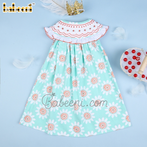 Flower Geometric Bishop Dress - BB2430A