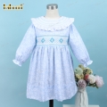 geometric-smocked-belted-dress-in-blue-for-girl---bb3203a