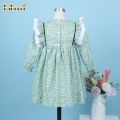 plain-dress-green-floral-butterfly-neck-for-girl---bb3251