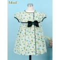 green-floral-dress-velvet-accent-for-girl---bb3344