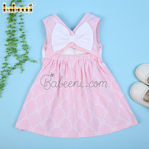 Dancing girls hand smocked pink baby dress – BB3058B