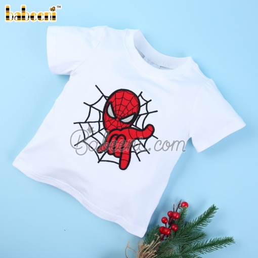 Spiderman applique boy clothing set - BB3103A