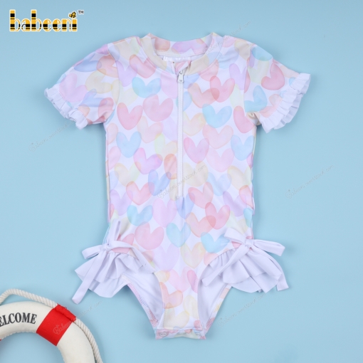 Multi Color Heart Swimwear for Girls - BB3420A