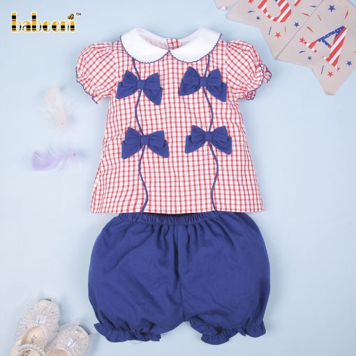 Fancy bow baby girl set – BB2834